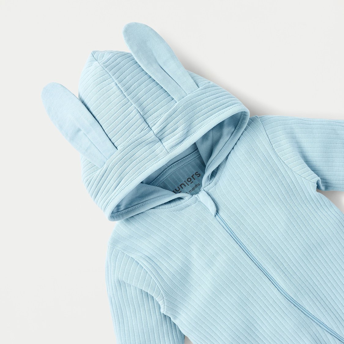 Juniors Ribbed Sleepsuit with Hood