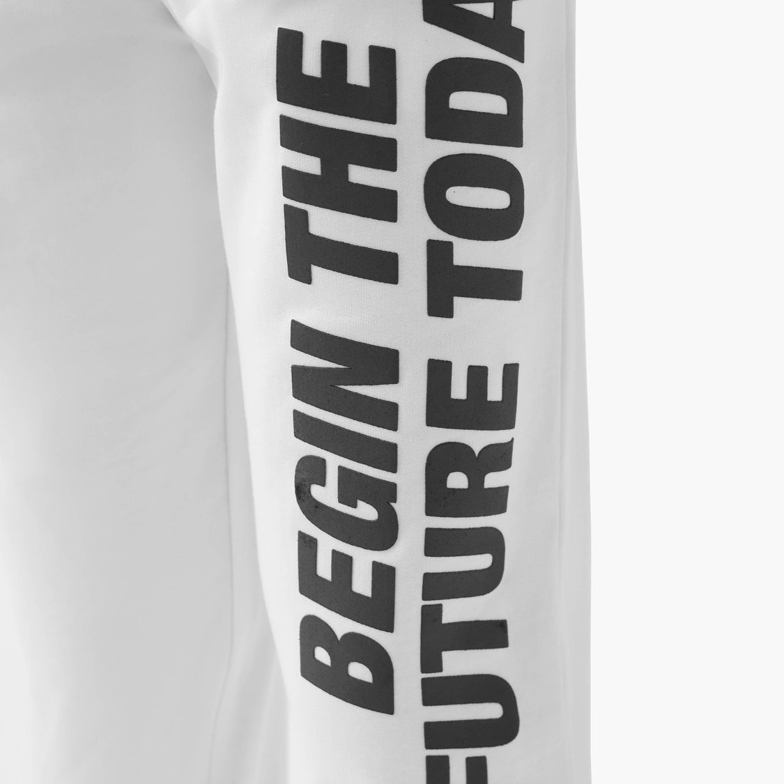 Juniors Slogan Print Joggers with Pockets