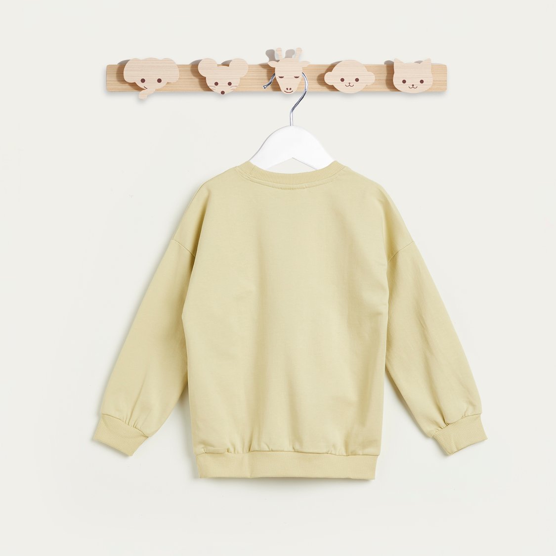 Juniors Graphic Print Sweatshirt with Long Sleeves