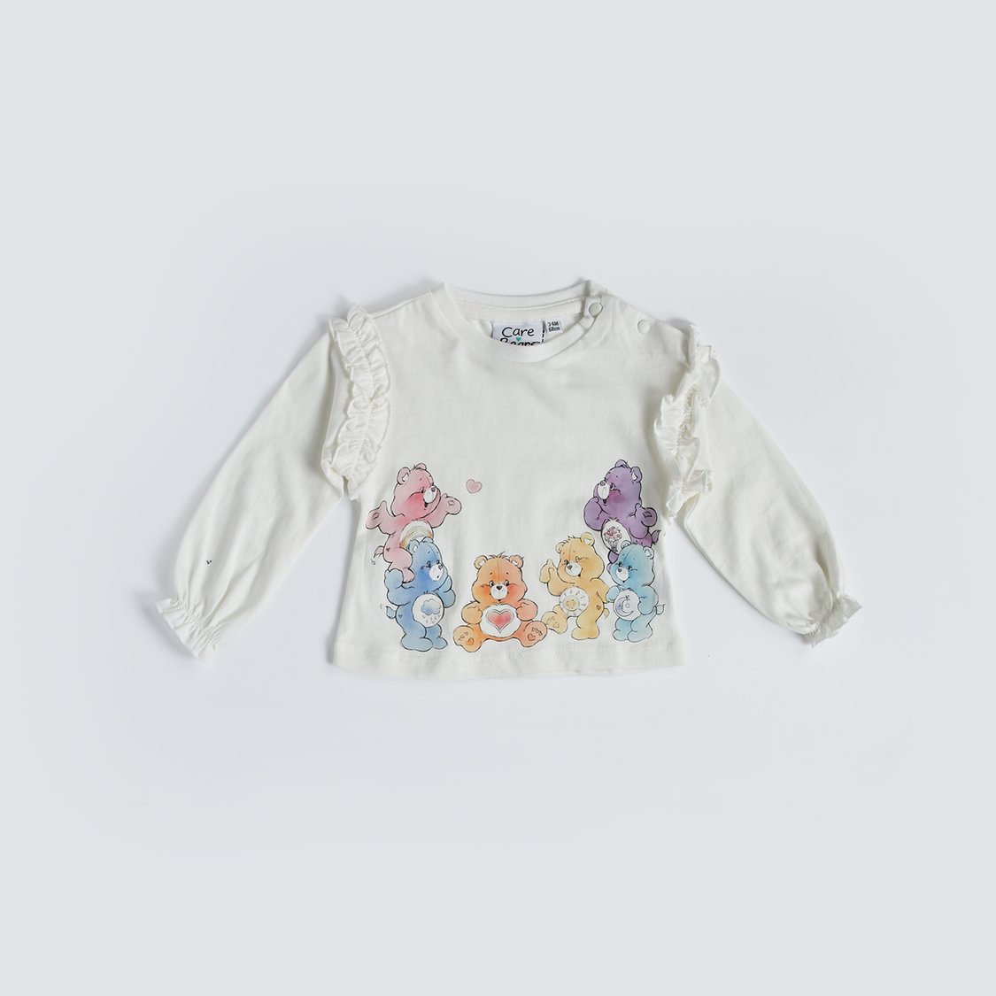 Juniors Care Bear Print T-shirt with Long Sleeves - Set of 2