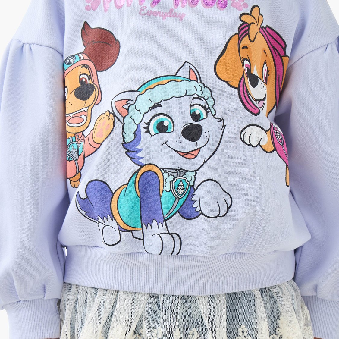 Juniors PAW Patrol Print Sweatshirt with Long Sleeves
