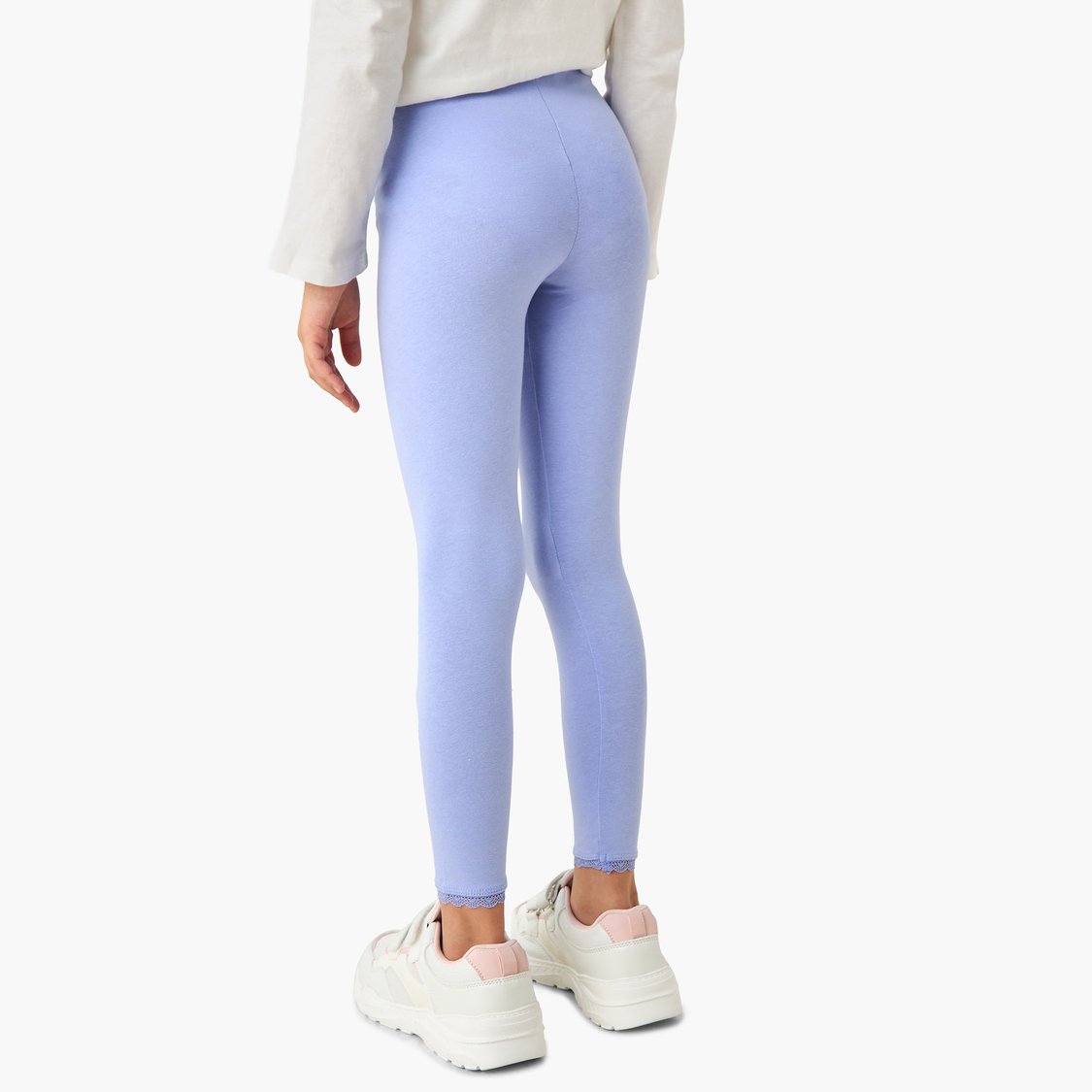 Juniors Leggings with Lace Inserts - Set of 2