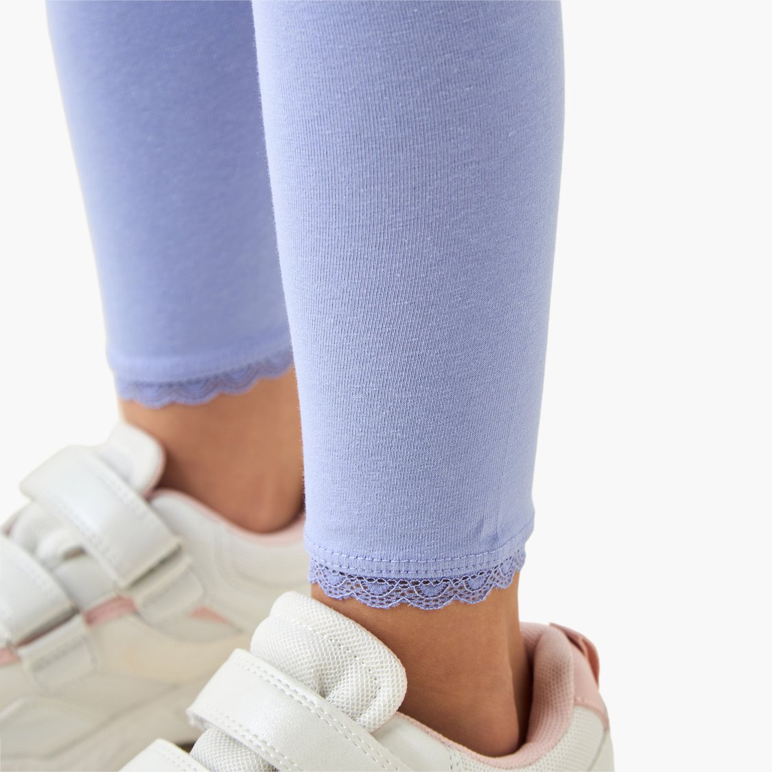Juniors Leggings with Lace Inserts - Set of 2