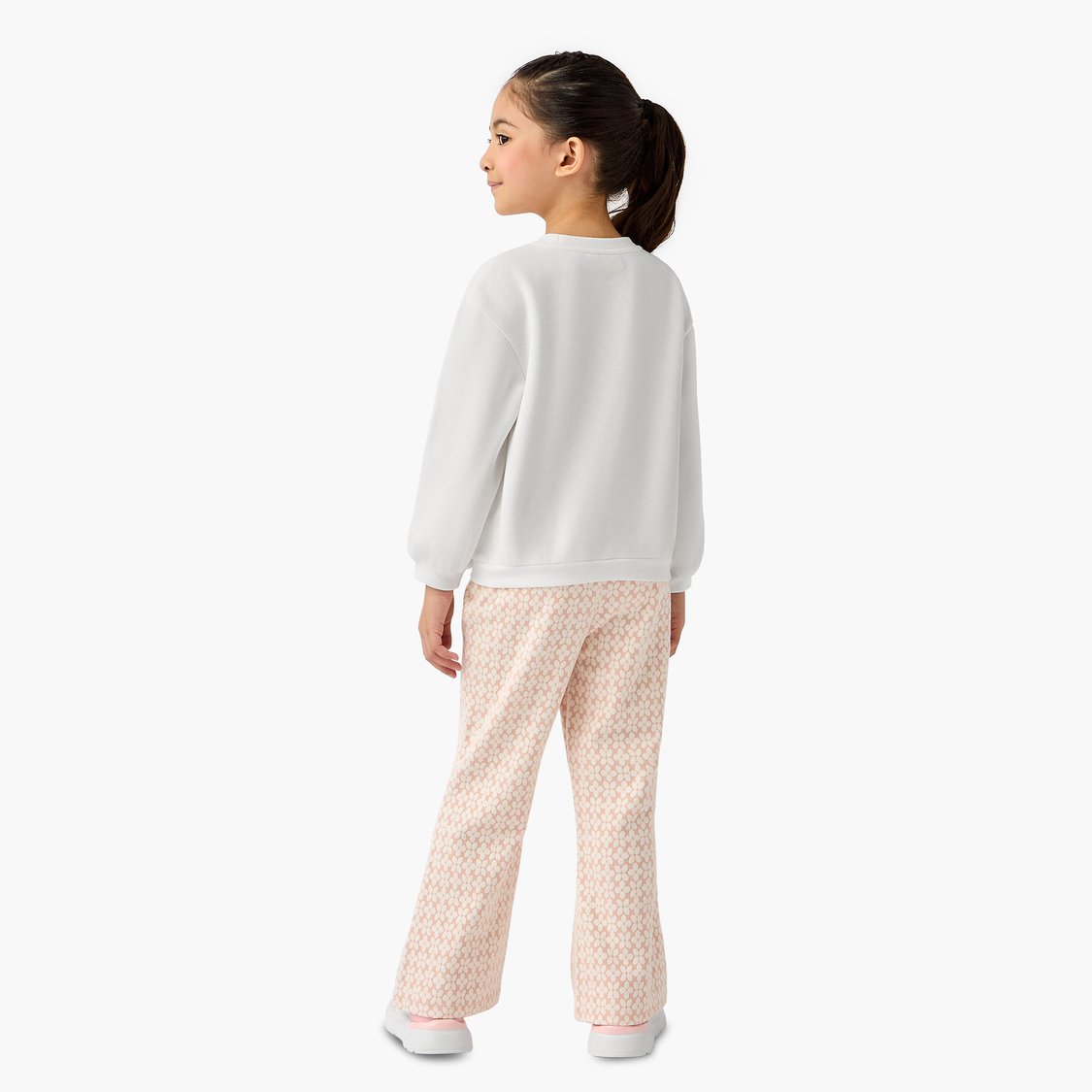 Juniors Bow Accent Sweatshirt and Pants Set