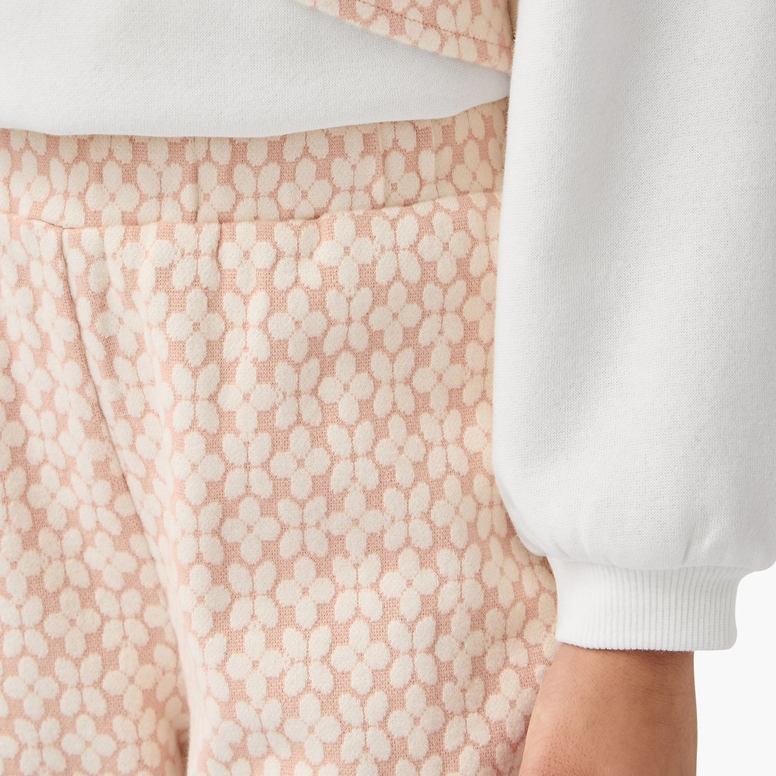 Juniors Bow Accent Sweatshirt and Pants Set