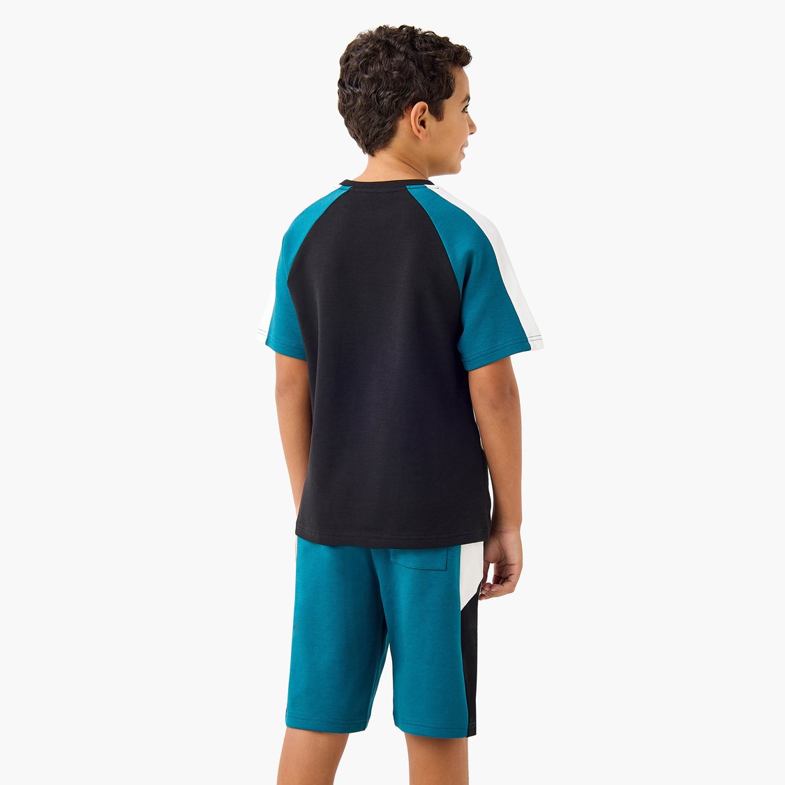 Raglan Sleeves T-shirt and Shorts Set