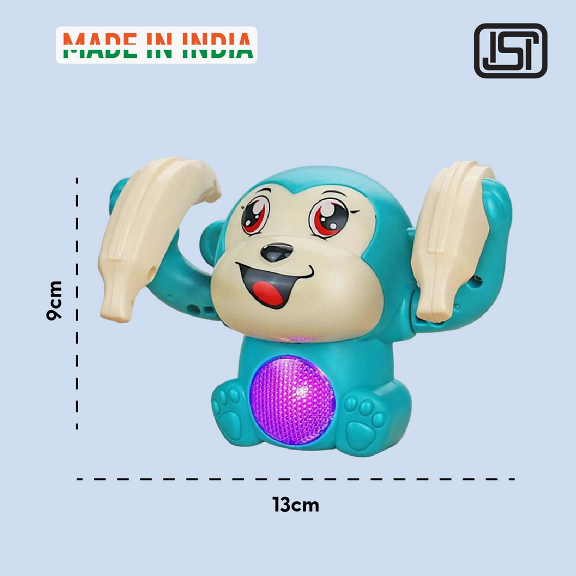 Playmagic Rolling Monkey Musical Toy