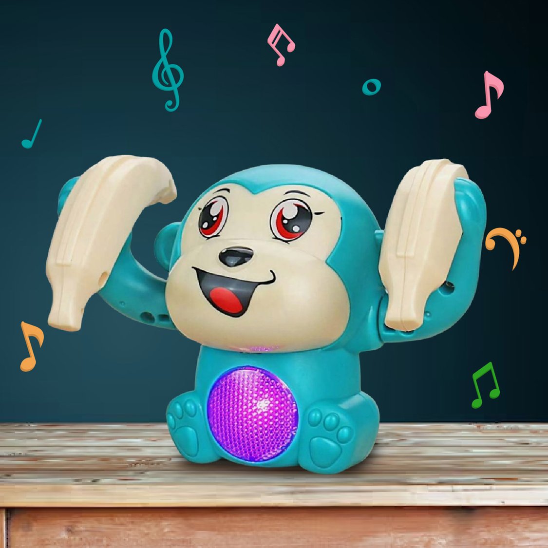 Playmagic Rolling Monkey Musical Toy