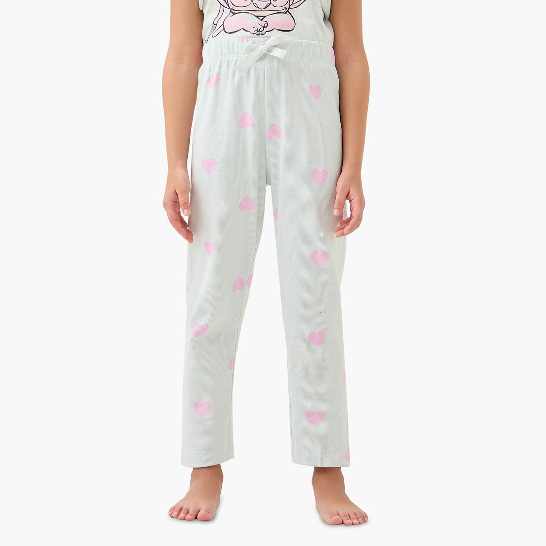 Stitch Print Top and Pyjama Set