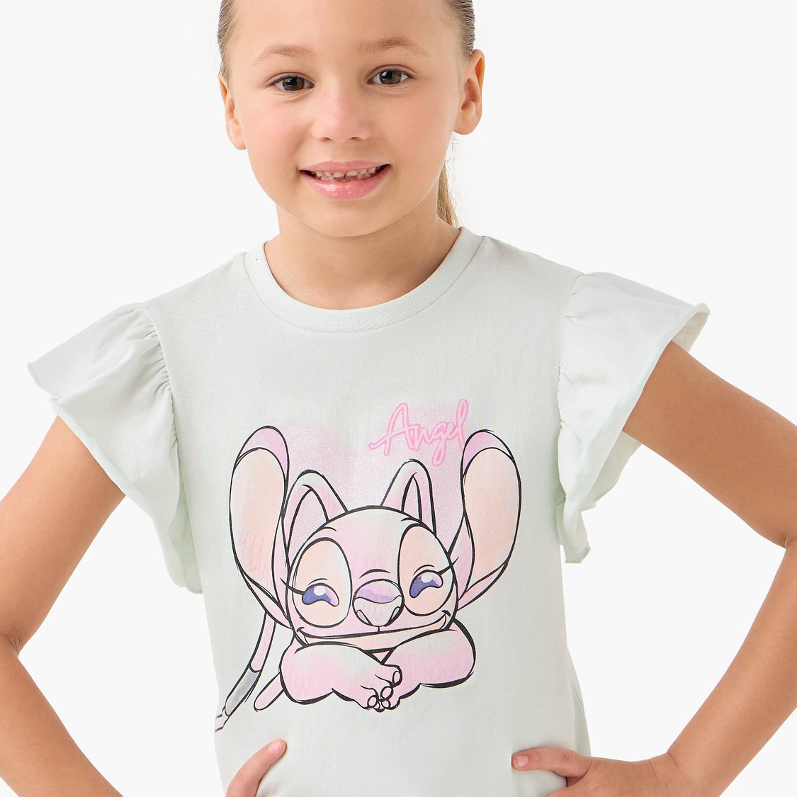 Stitch Print Top and Pyjama Set