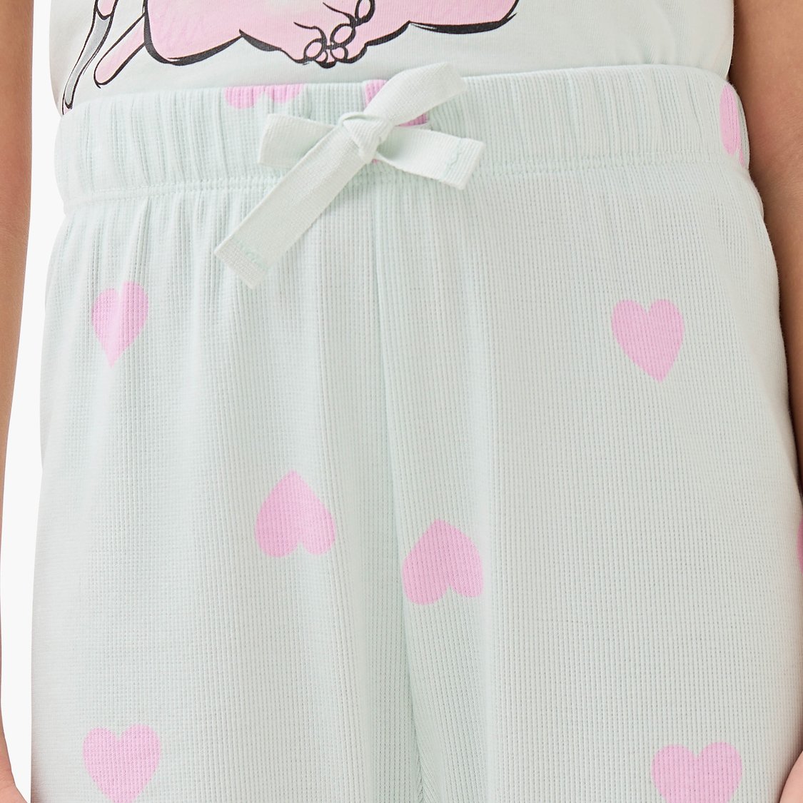 Stitch Print Top and Pyjama Set