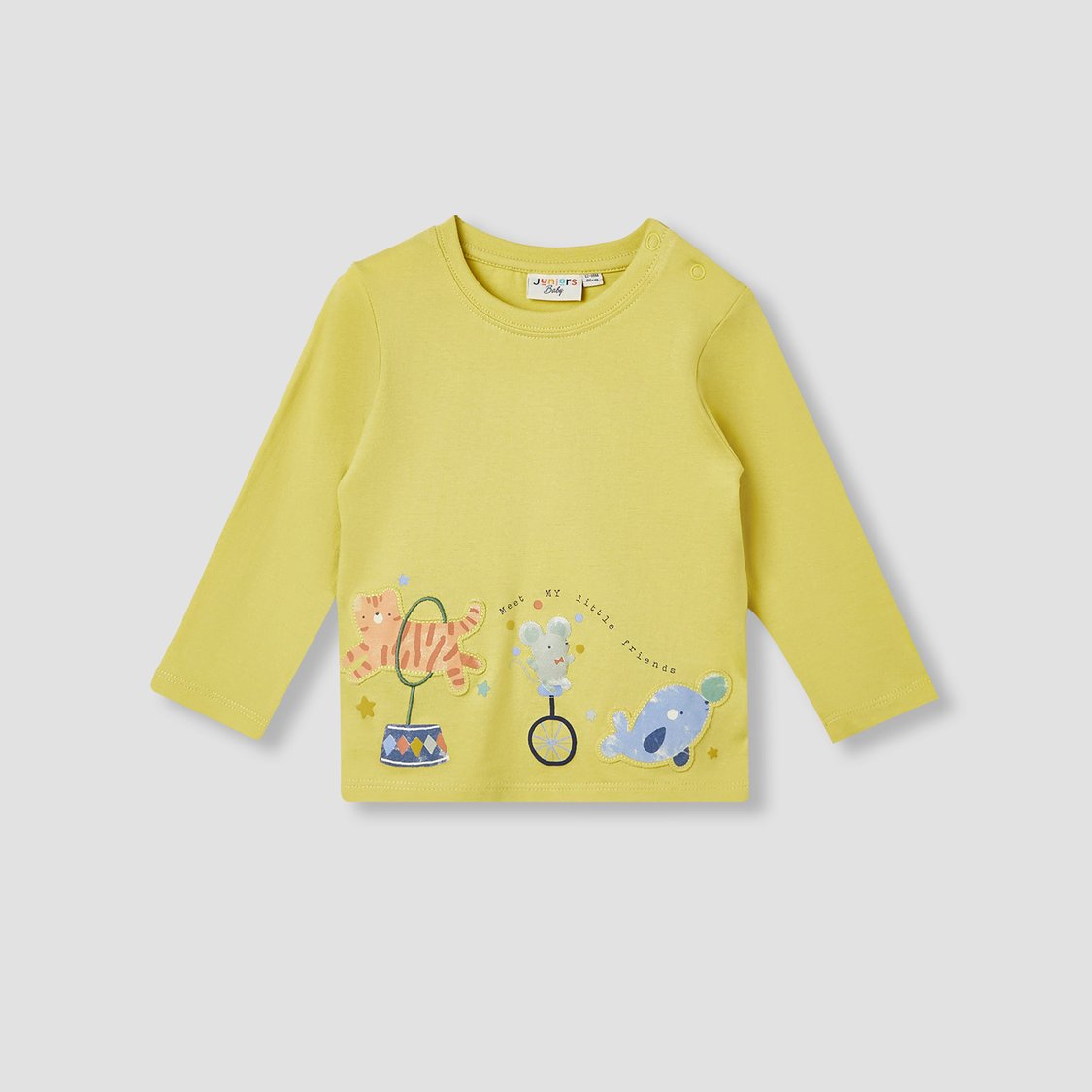 Juniors Animal Applique T-shirt with Long Sleeves - Set of 3