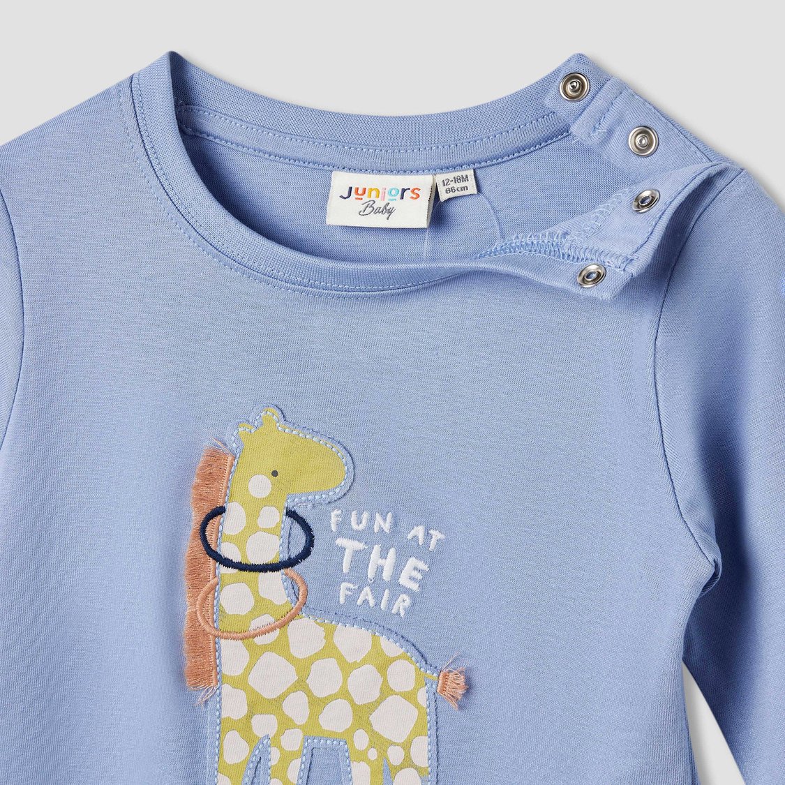 Juniors Animal Applique T-shirt with Long Sleeves - Set of 3