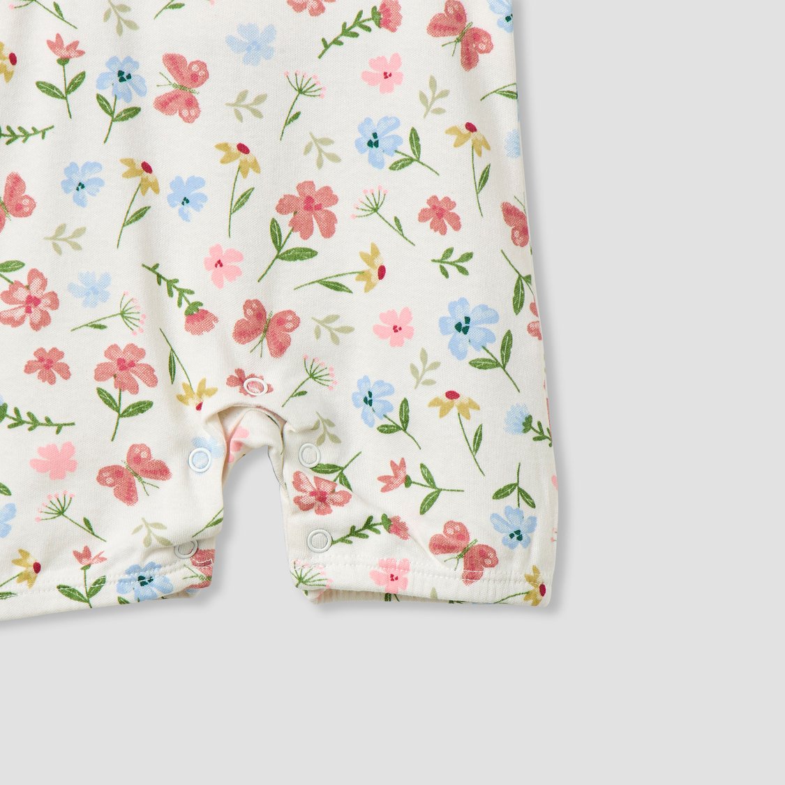 Juniors Floral Print Dungarees and T-shirt Set