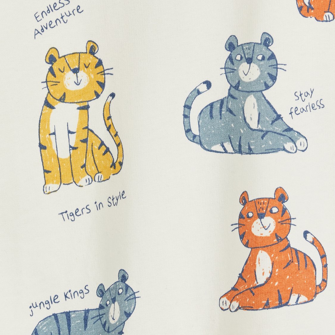 Juniors All-Over Cat Print Sweatshirt with Long Sleeves