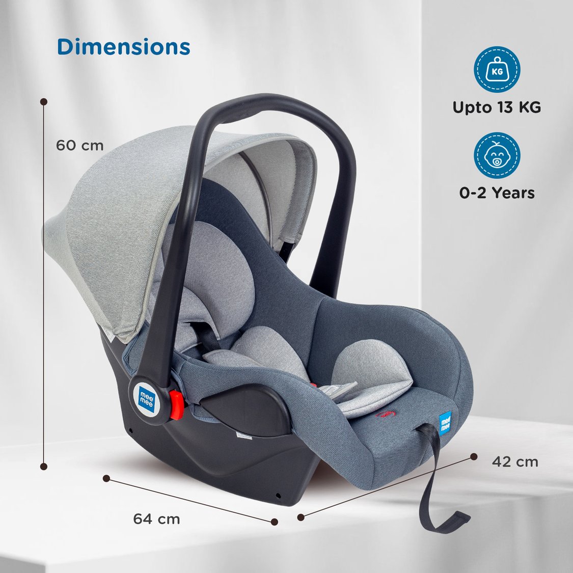 Mee Mee 4-in-1 Canopy Carry Cot and Convertible Car Seat