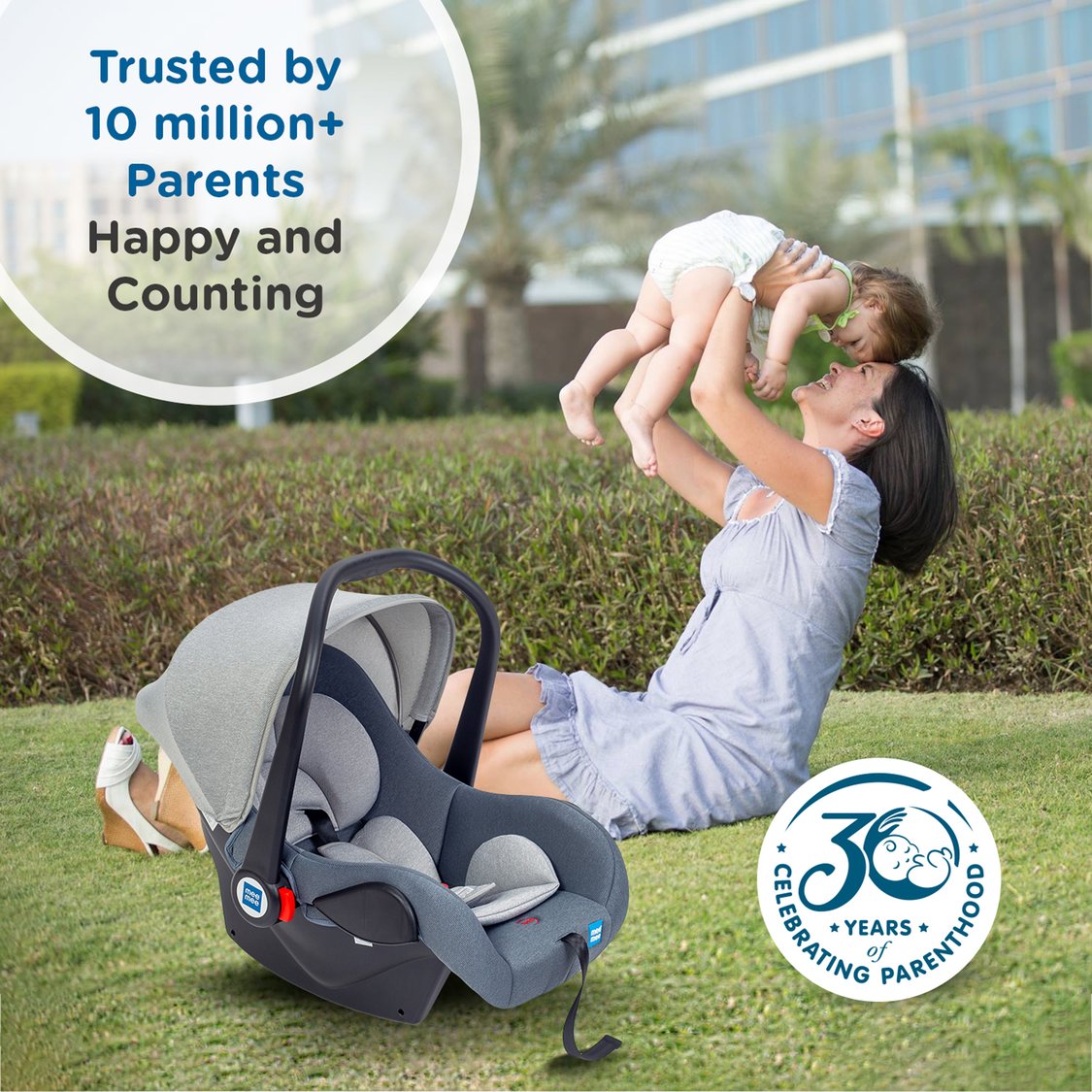 Mee Mee 4-in-1 Canopy Carry Cot and Convertible Car Seat