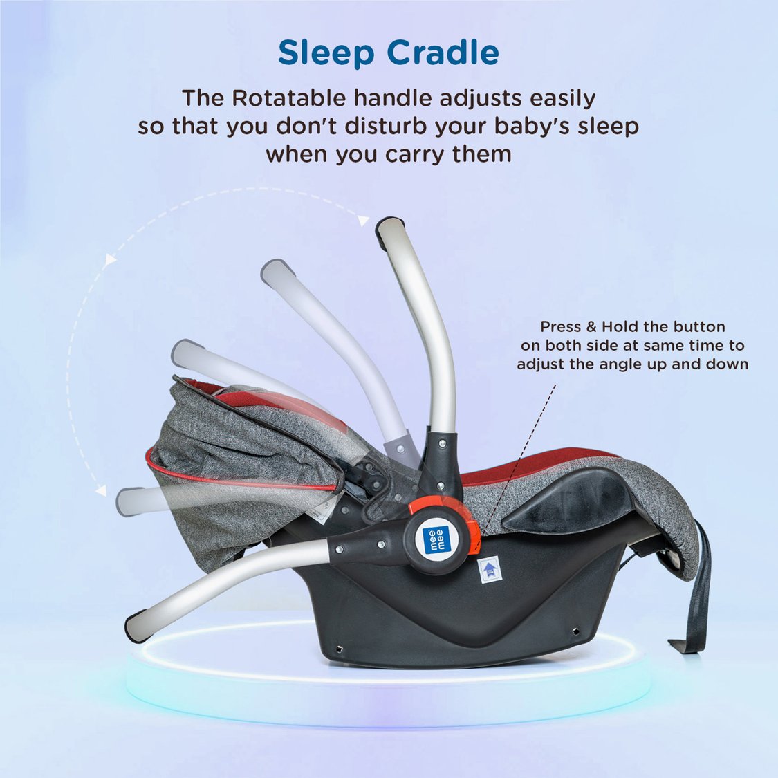 Mee Mee 4-in-1 Canopy Carry Cot and Convertible Car Seat