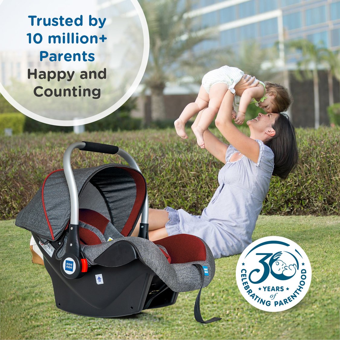 Mee Mee 4-in-1 Canopy Carry Cot and Convertible Car Seat