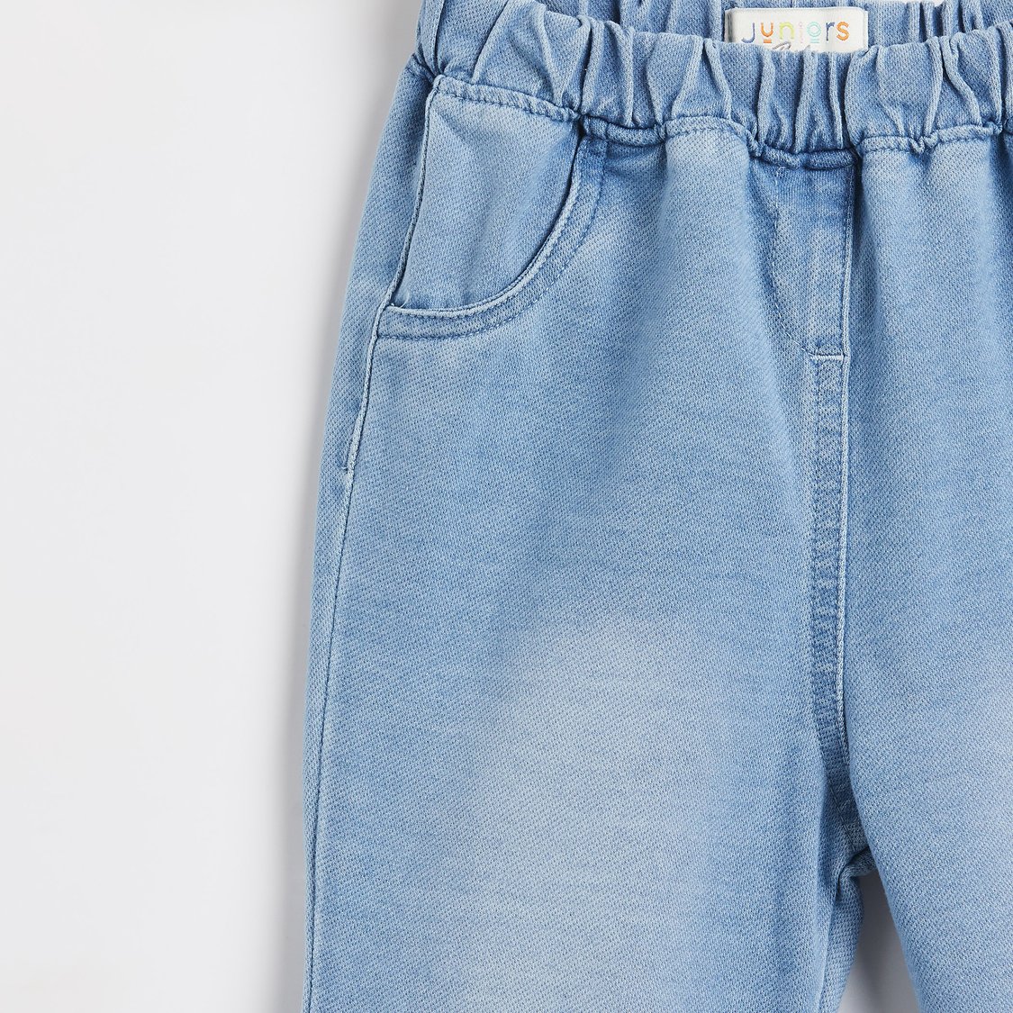 Juniors Washed Elasticated Jeans