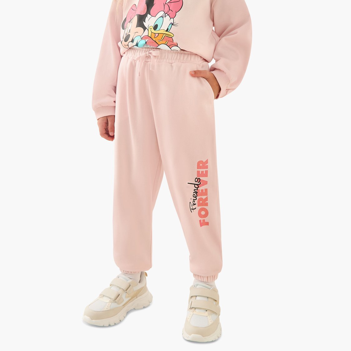 Minnie Mouse Print Sweatshirt and Joggers Set