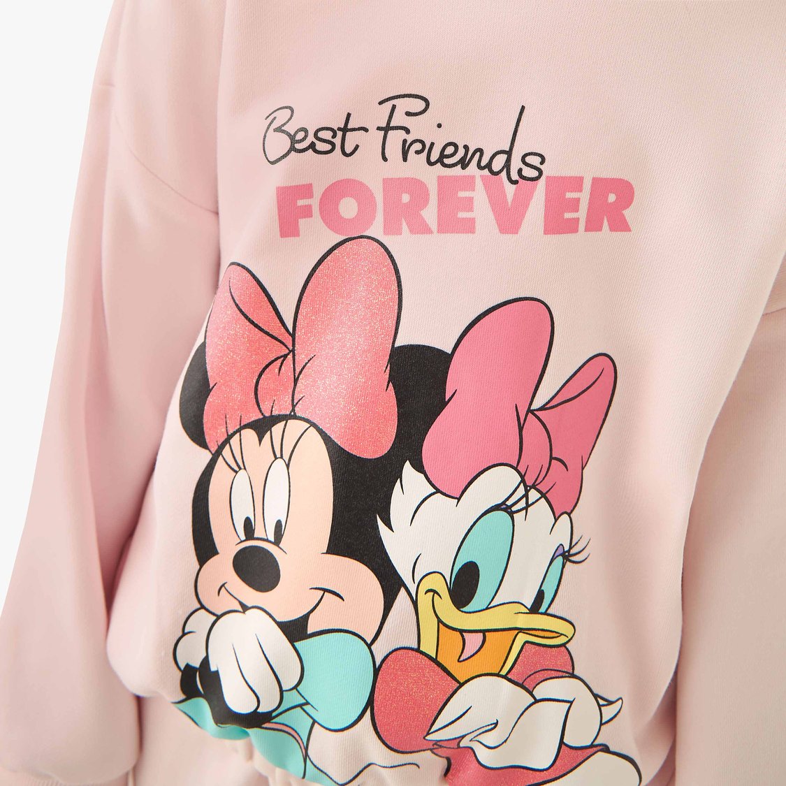Minnie Mouse Print Sweatshirt and Joggers Set