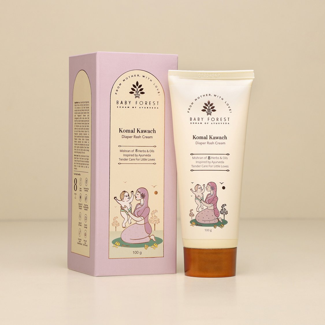Baby Forest Komal Kawach Baby Rash Healing Cream - 100g