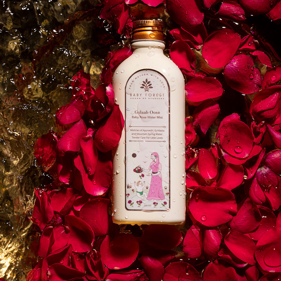 Baby Forest Gulaab Oose Baby Rose Water Mist - 200 ml