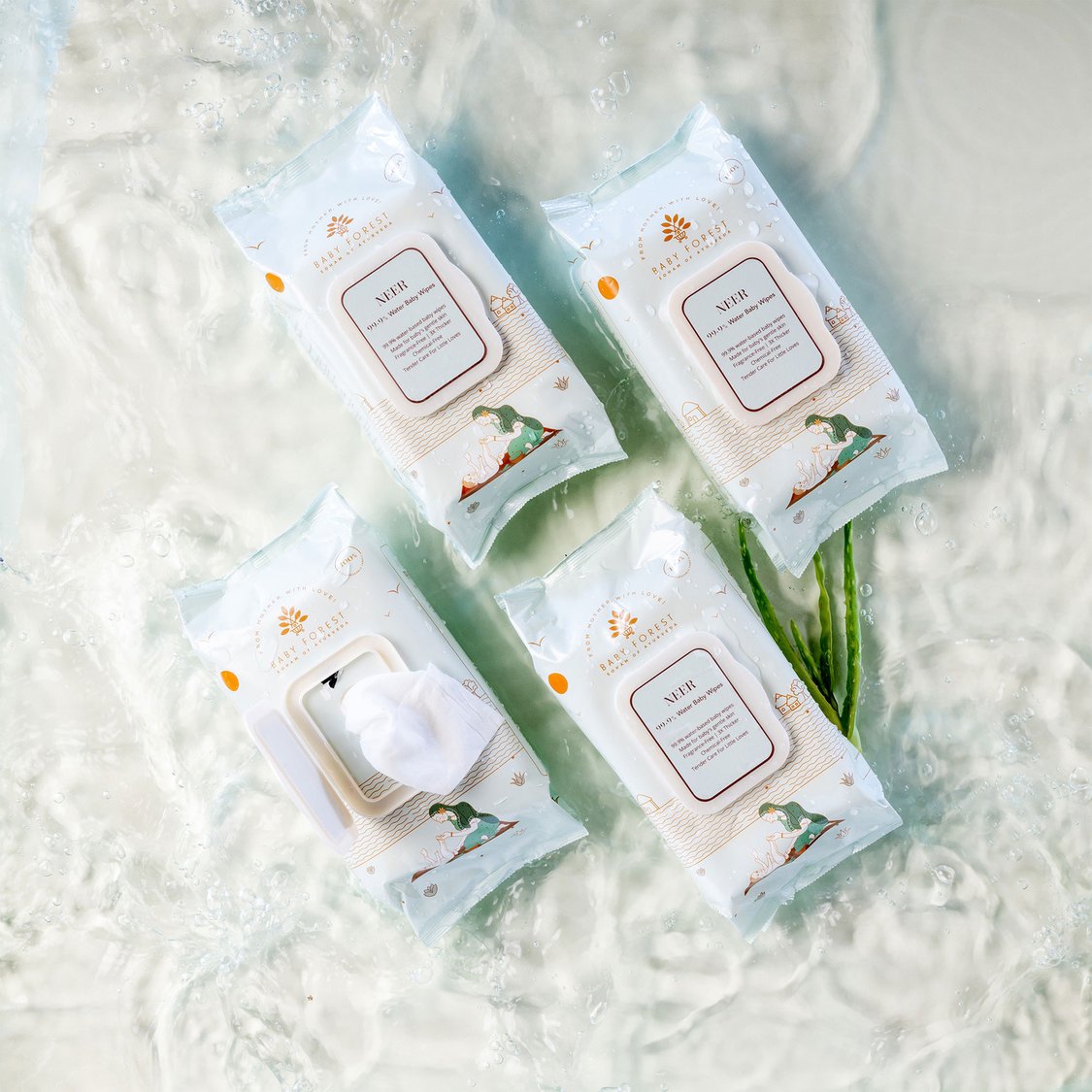 Baby Forest Neer Baby Wipes - 72 Pcs