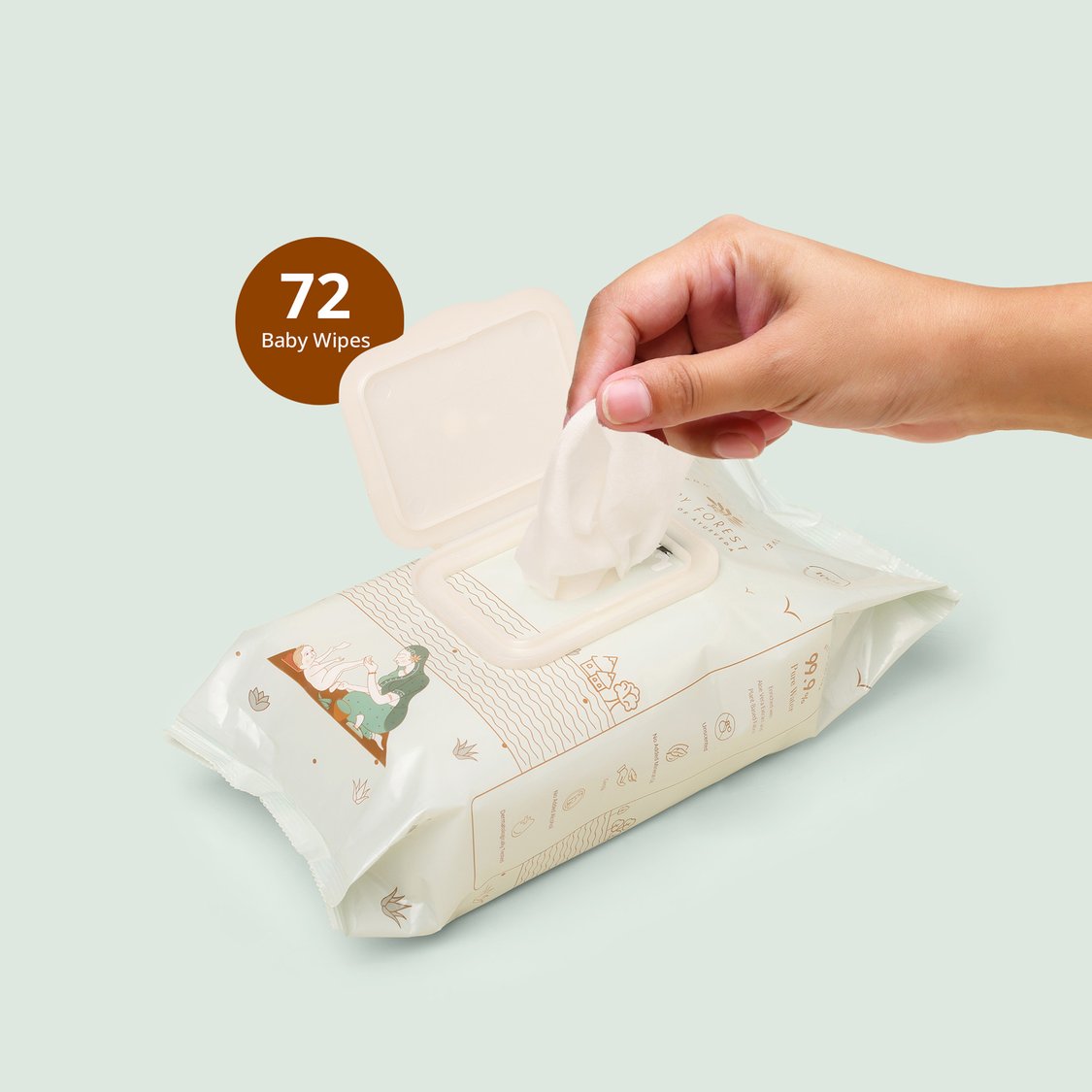 Baby Forest Neer Baby Wipes - 72 Pcs