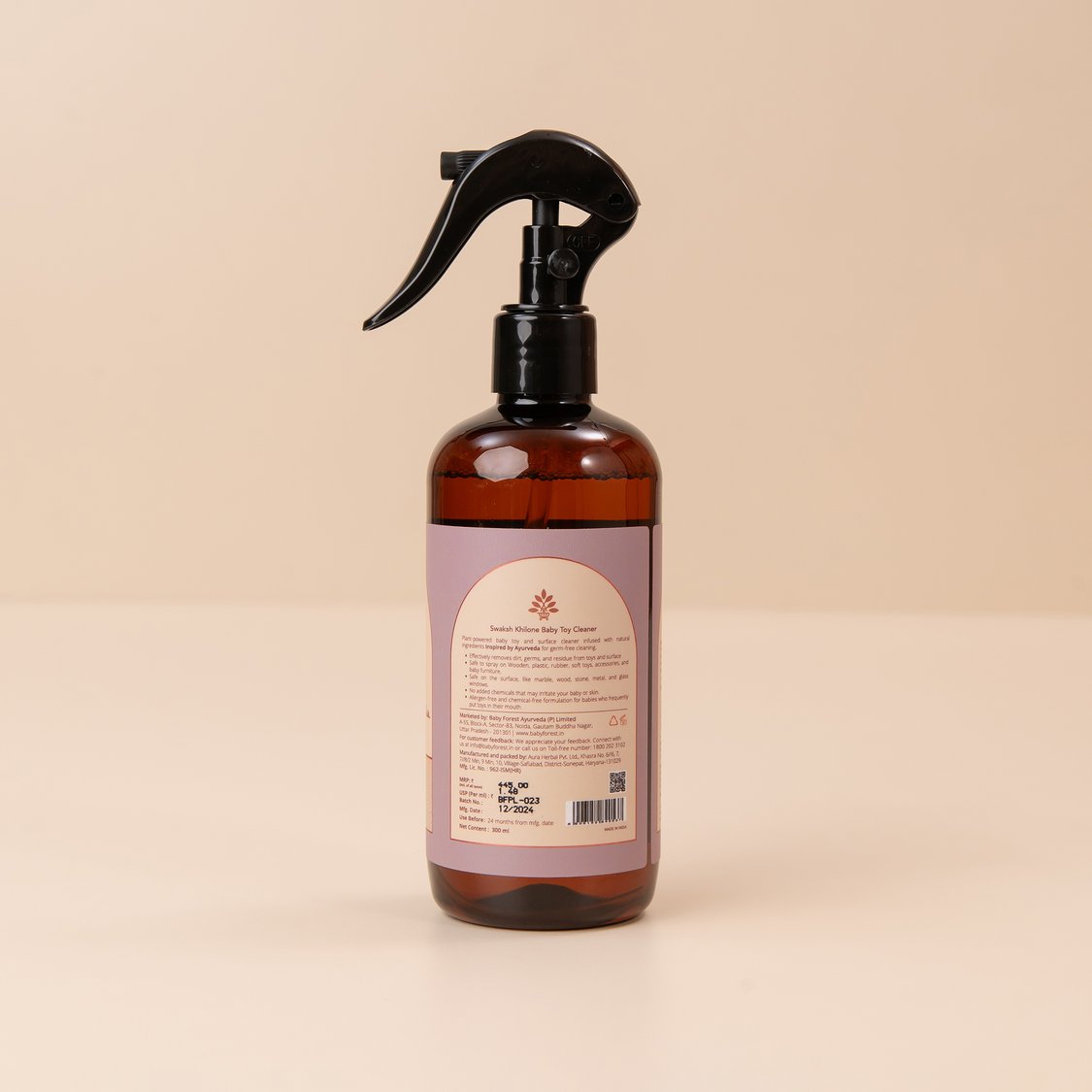 Baby Forest Swaksh Khilone Ayurvedic Baby Toy Cleaner - 300 ml