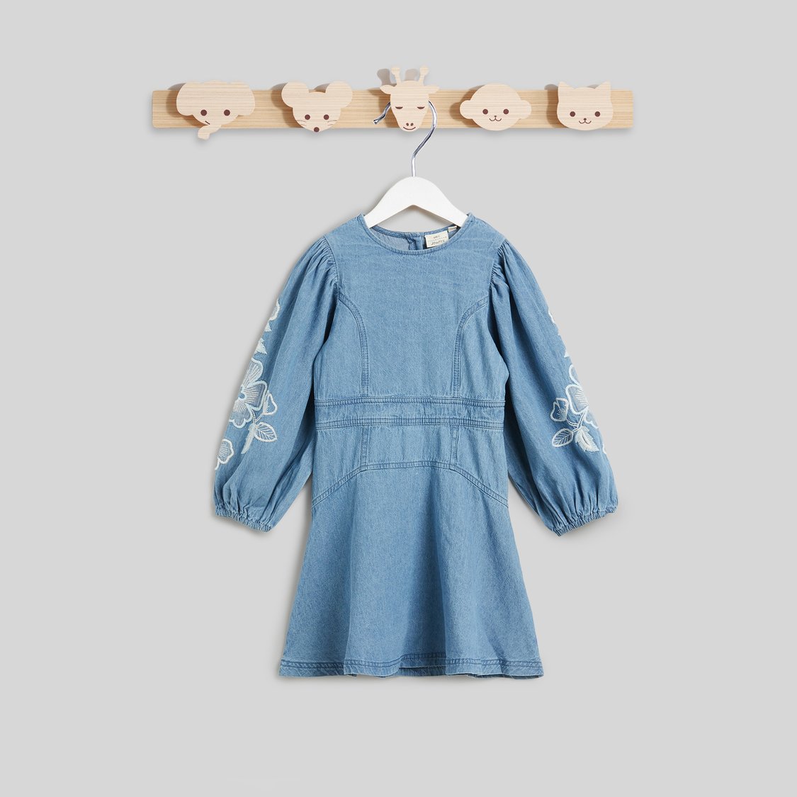 Buy Juniors Embroidered A-line Denim Dress from Juniors at just INR 1799.0  at Babyshop