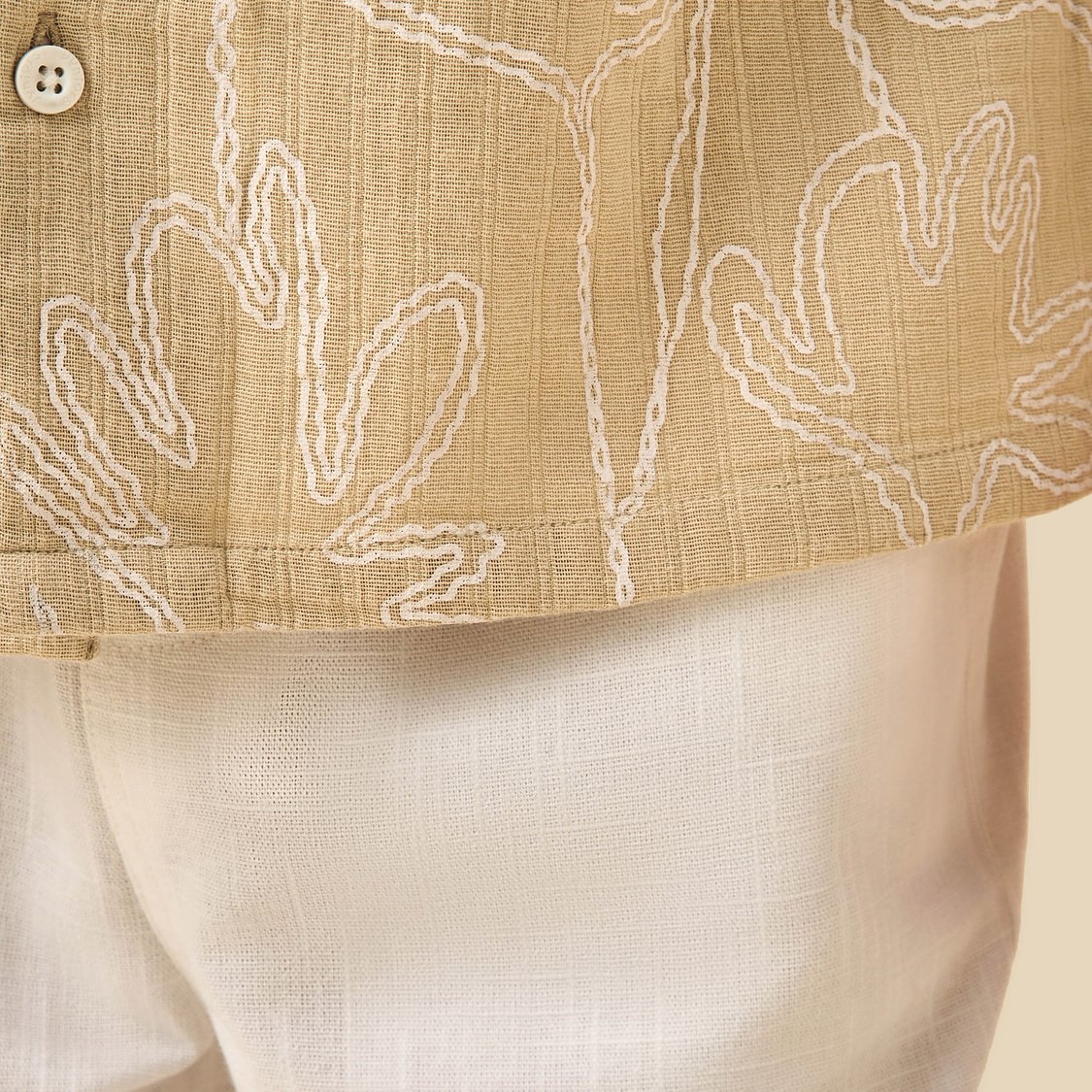 Juniors Floral Embroidered Shirt and Shorts Set