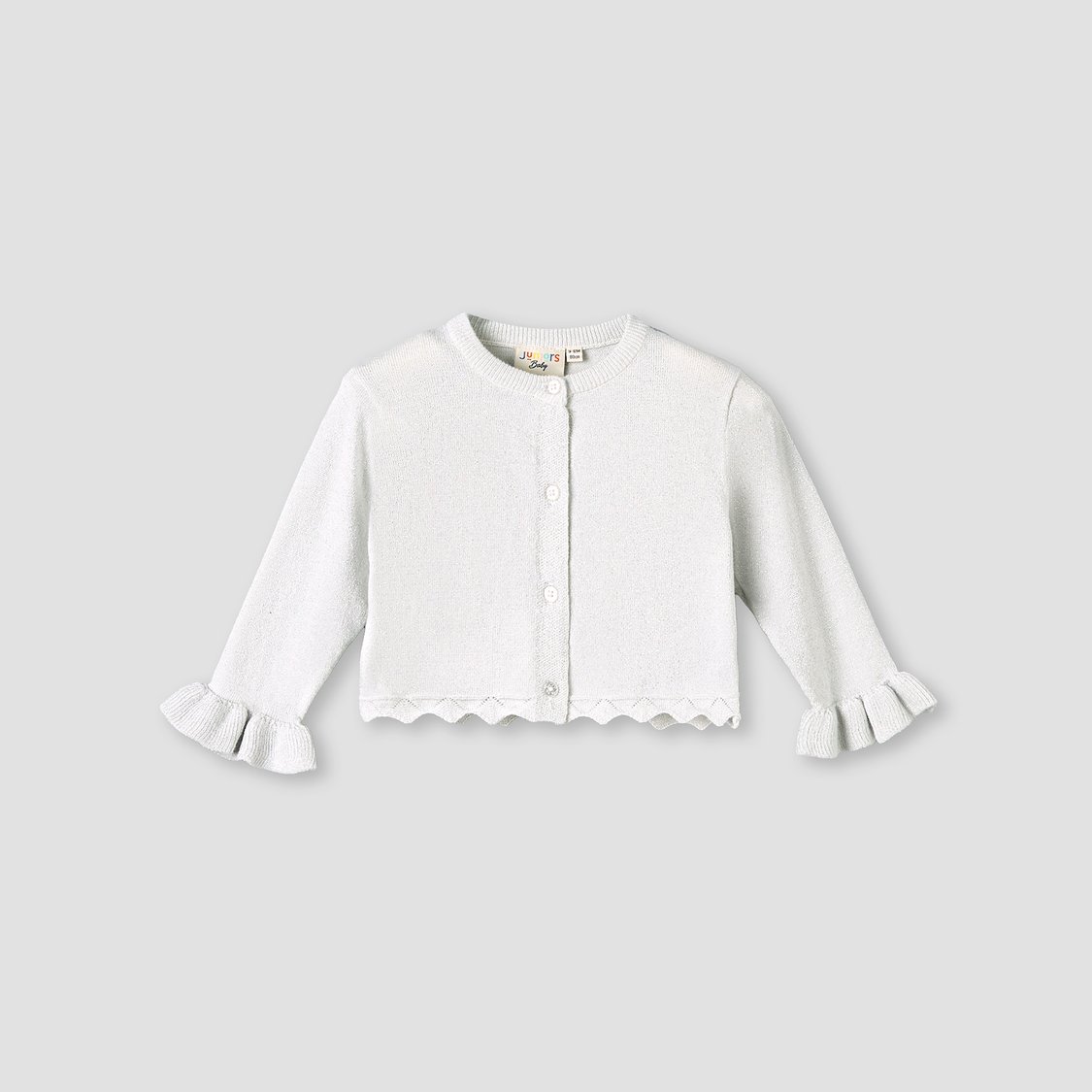 Juniors Scalloped Hem Cardigan