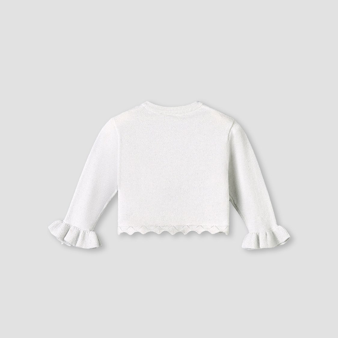 Juniors Scalloped Hem Cardigan