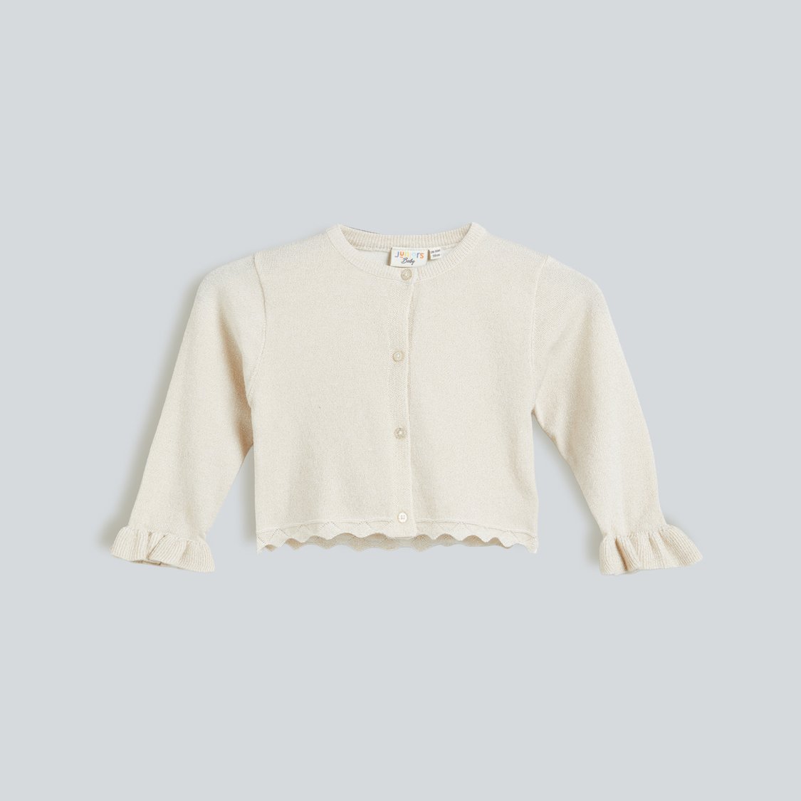 Juniors Metallic Knit Cardigan