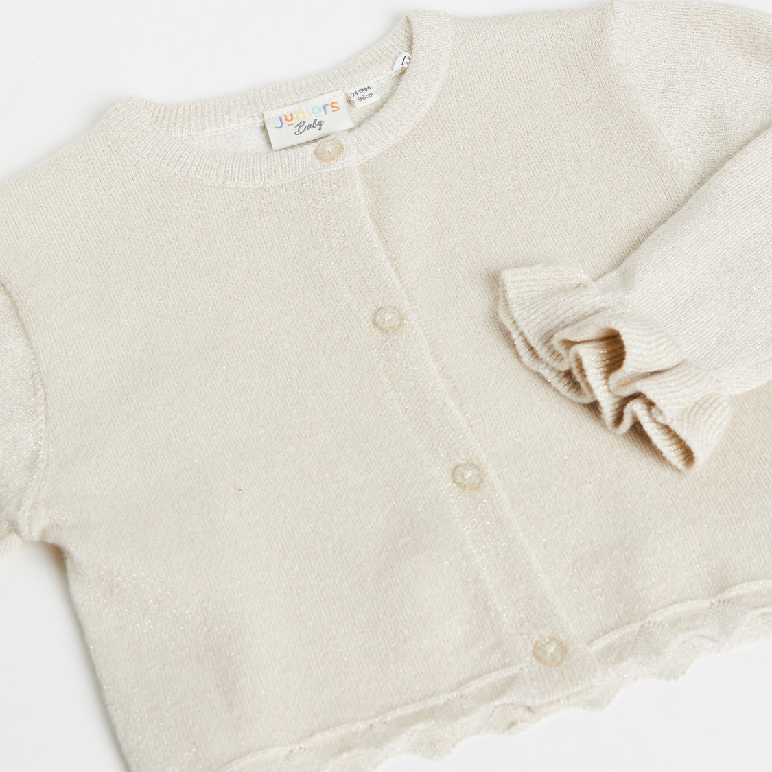 Juniors Metallic Knit Cardigan
