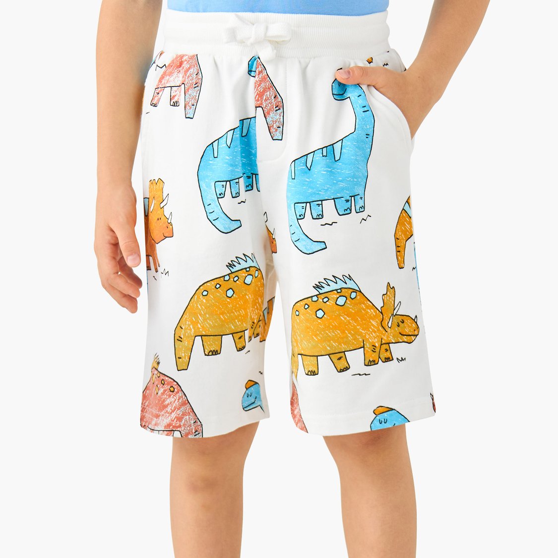 Juniors Dinosaur Print Shorts