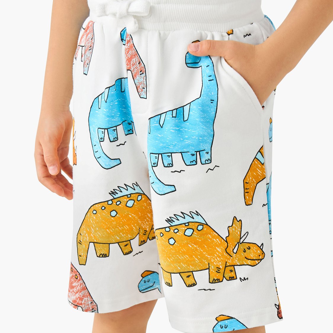Juniors Dinosaur Print Shorts