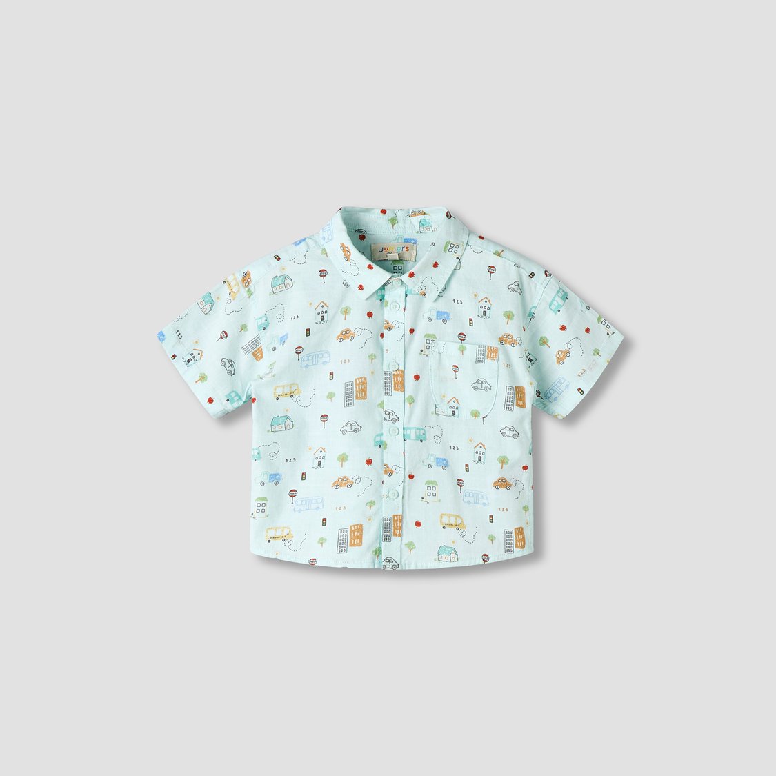Juniors Graphic Print Shirt and Shorts Set