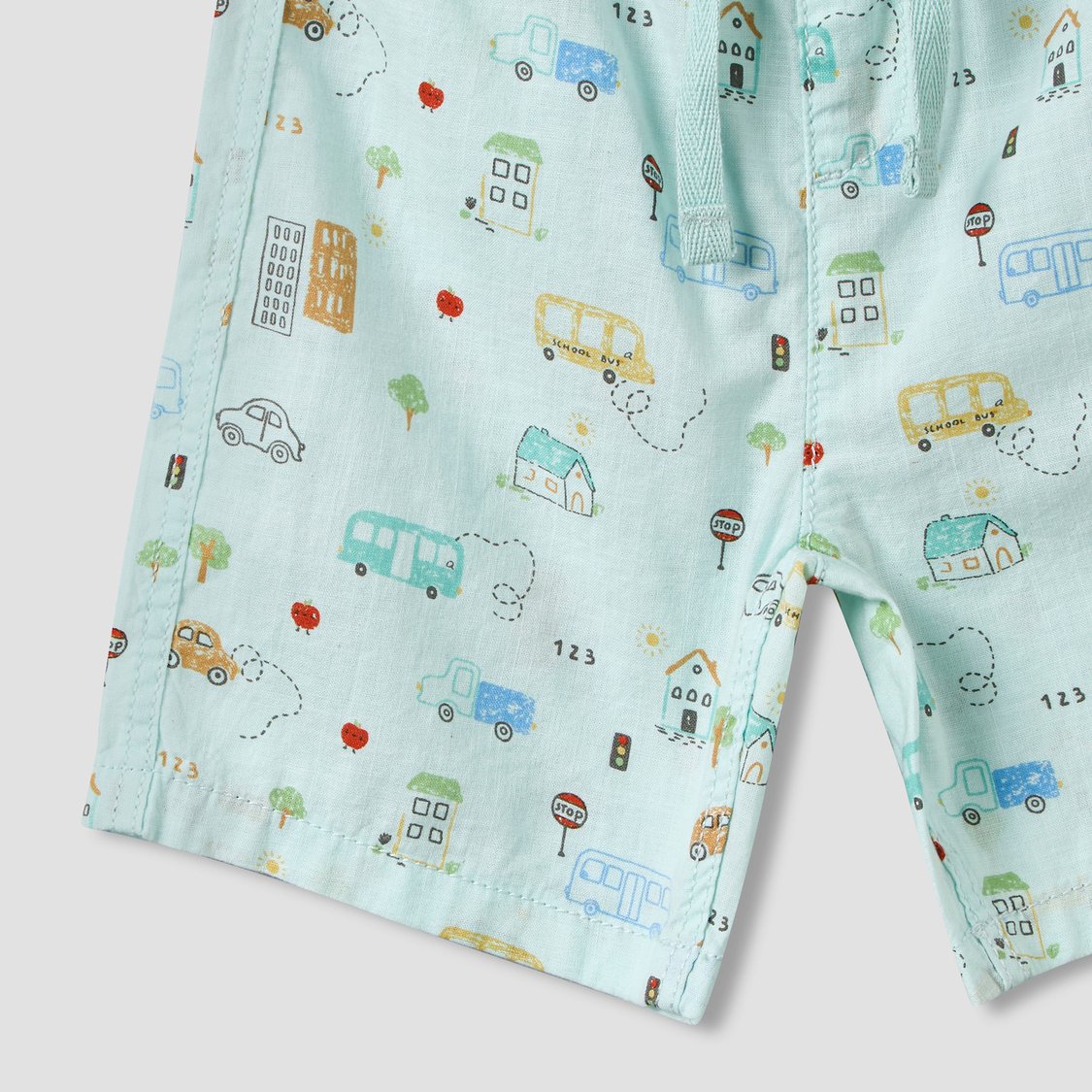 Juniors Graphic Print Shirt and Shorts Set