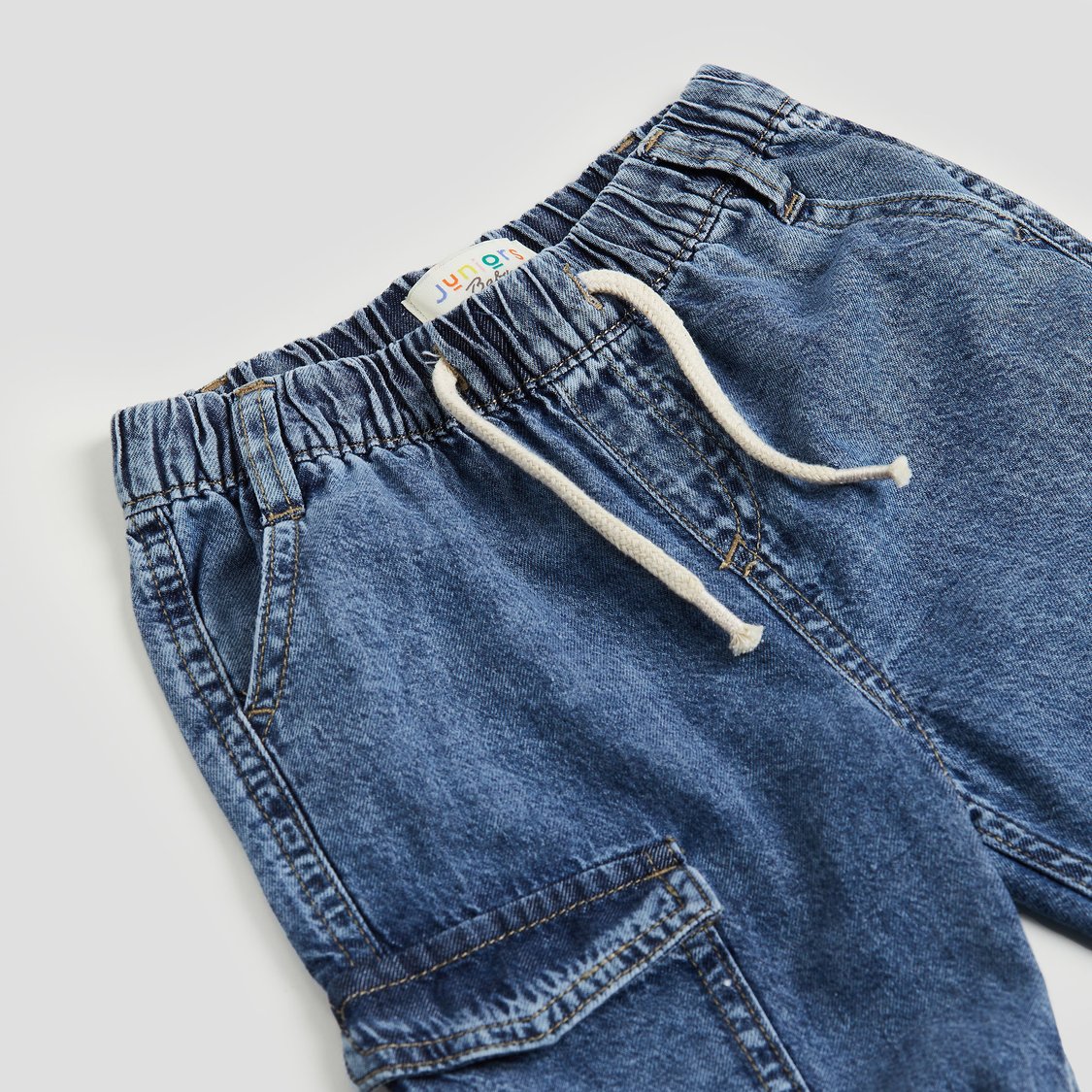 Juniors Washed Mid-Rise Jogger Jeans