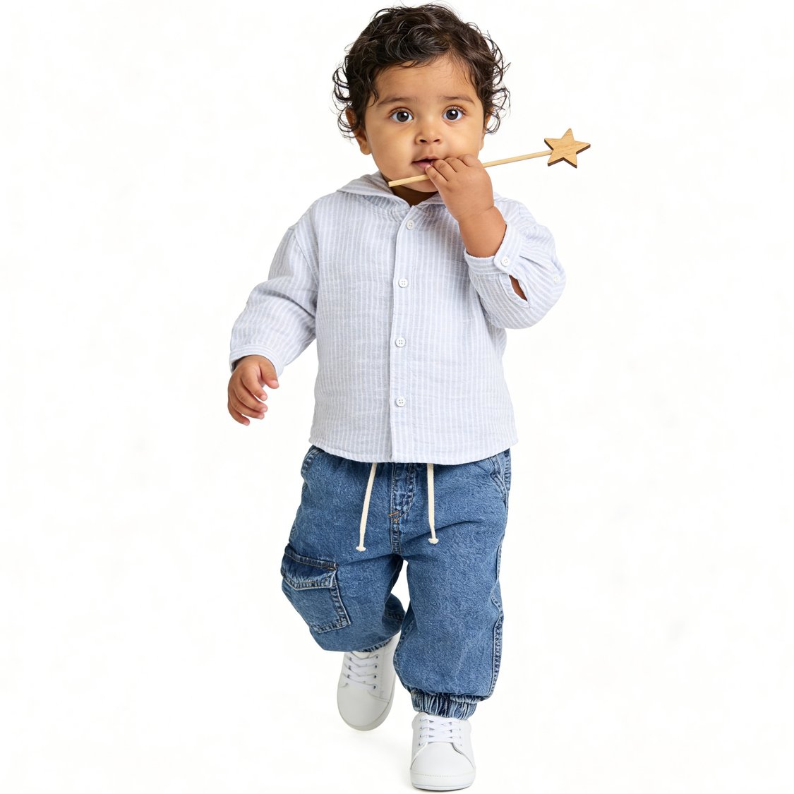Juniors Washed Mid-Rise Jogger Jeans