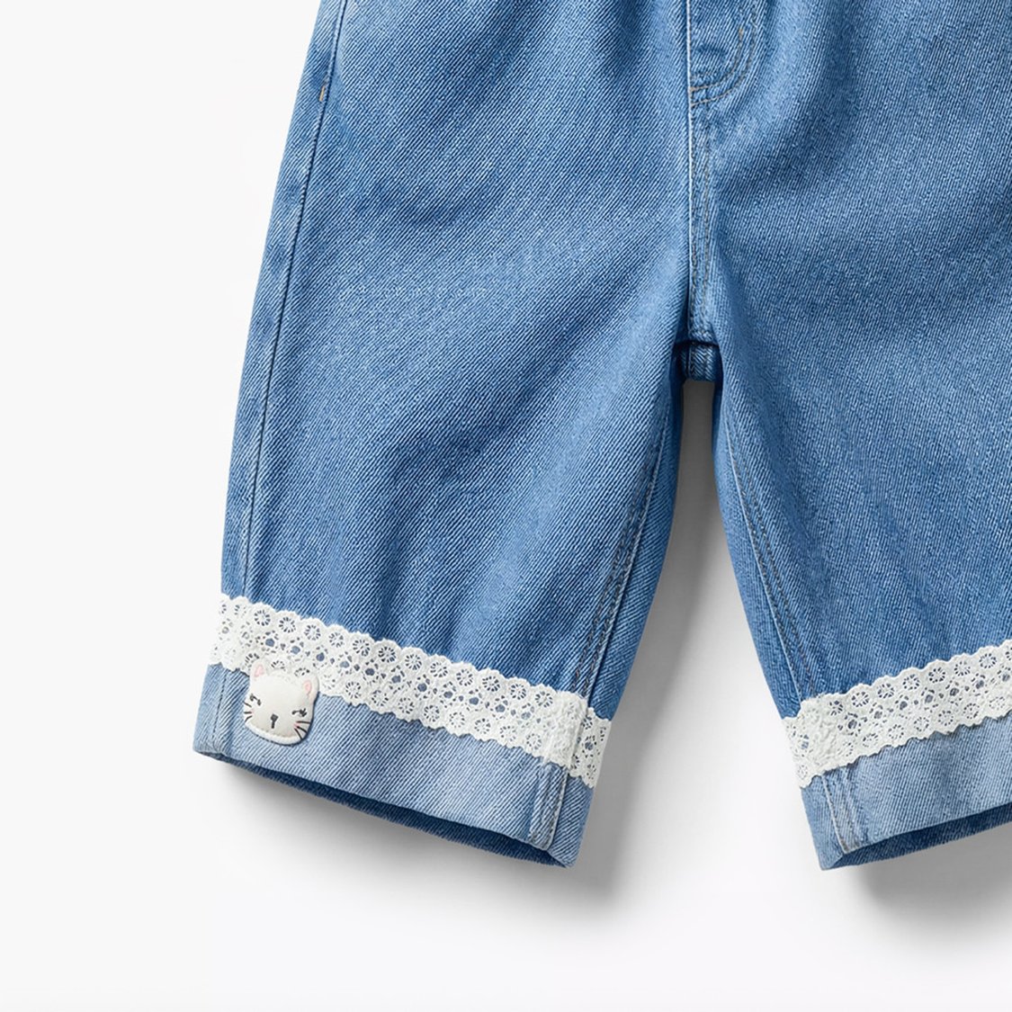 Juniors Bow Detail Top and Jeans Set