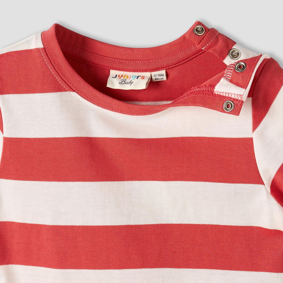 Juniors Striped T-shirt and Dungaree Set