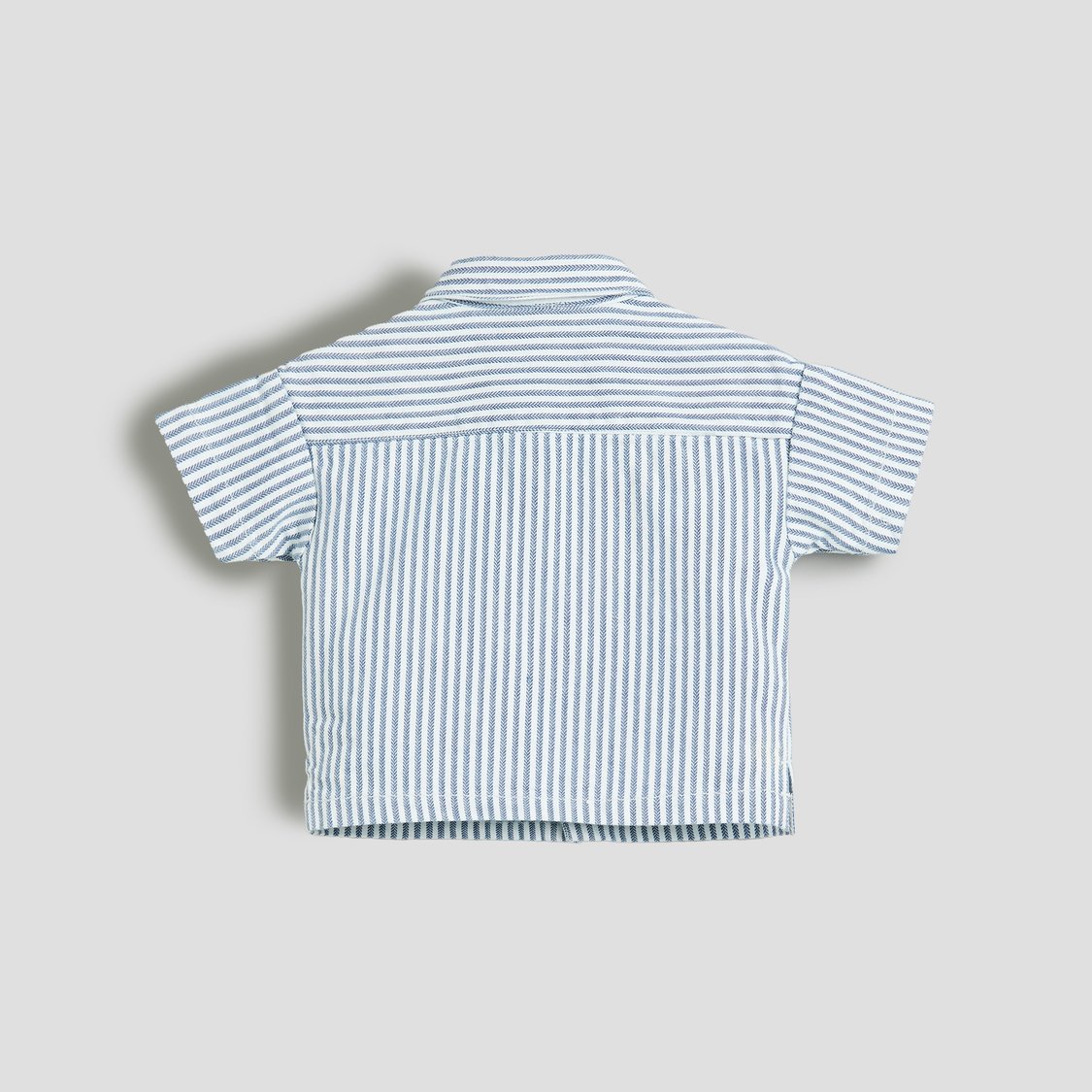 Juniors Striped Shirt and Pants Set with Pockets