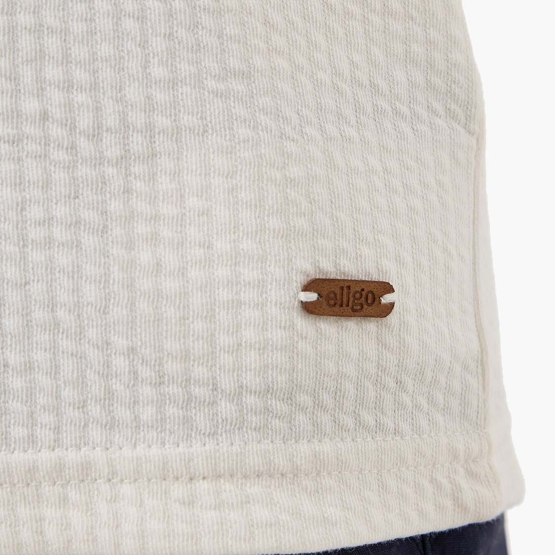 Juniors Textured Polo T-shirt
