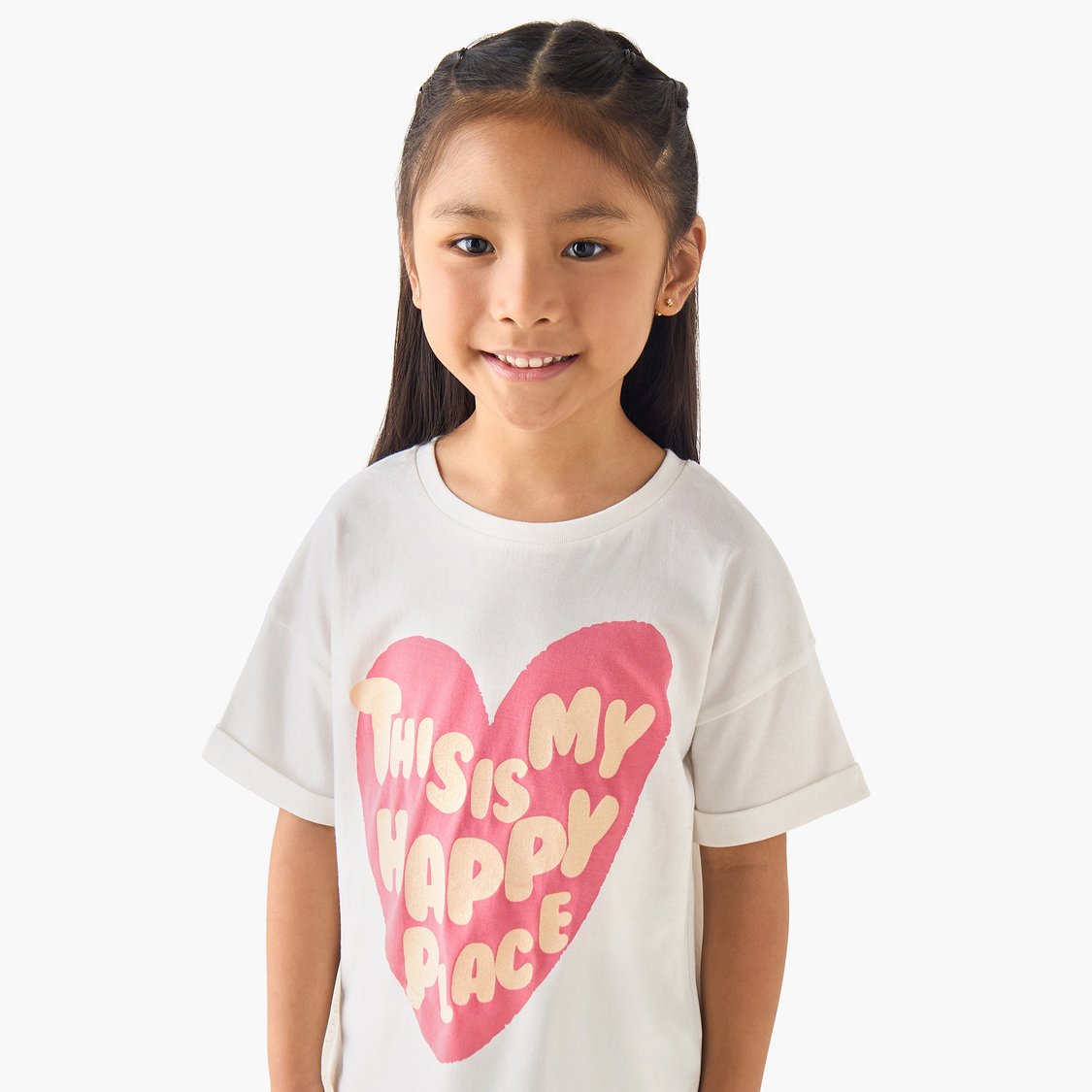 Juniors Slogan Print T-shirt