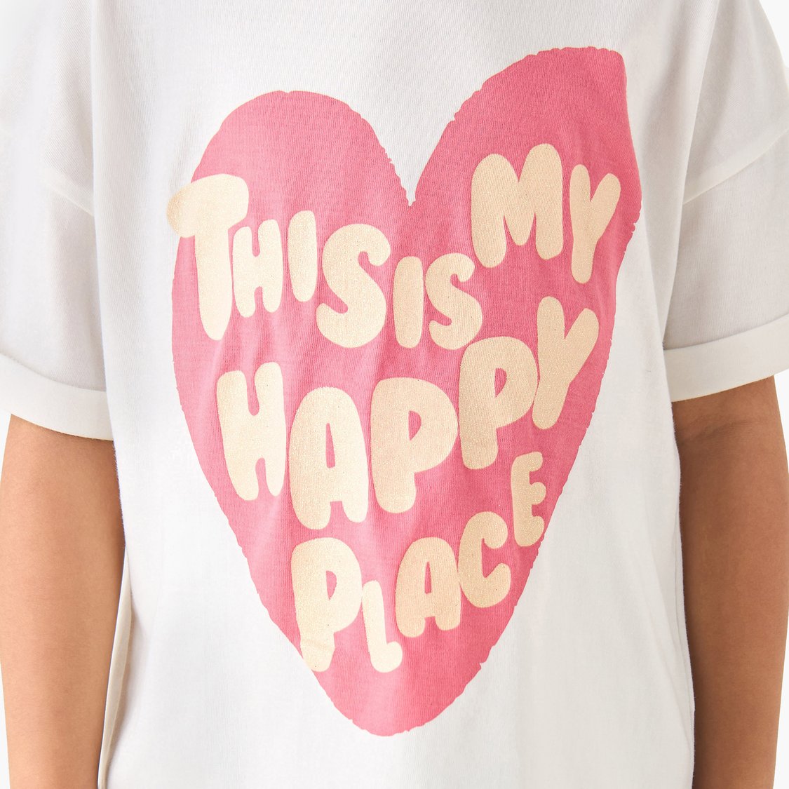 Juniors Slogan Print T-shirt