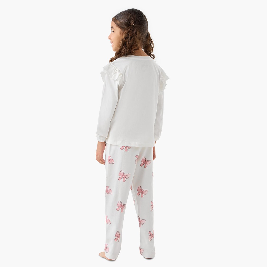 Juniors Minnie Mouse Print Pyjama Set with Eye Mask